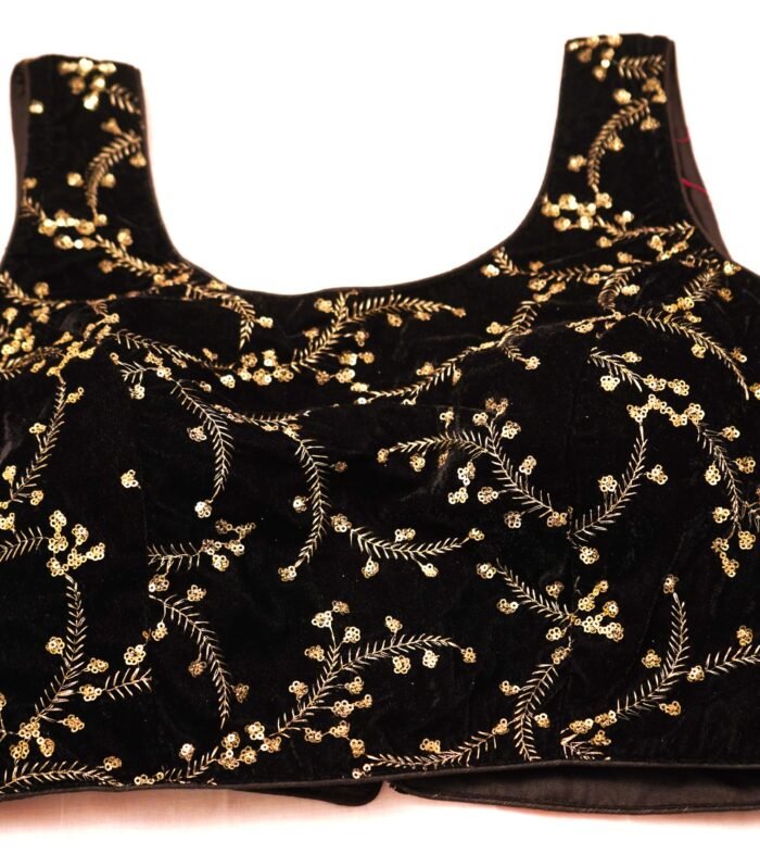 Black Velvet Designer Ready-Made Blouse