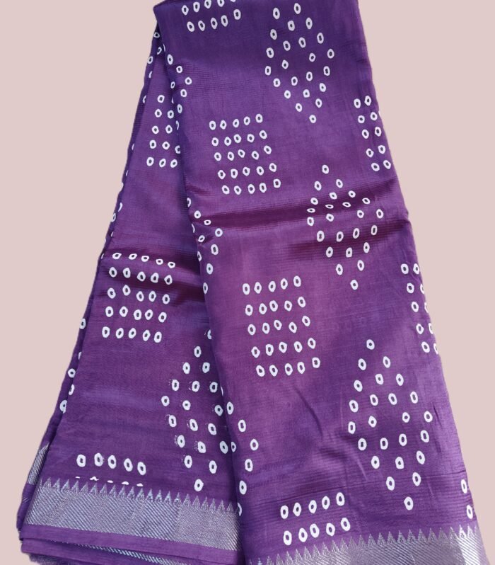 Purple Mangalagiri saree