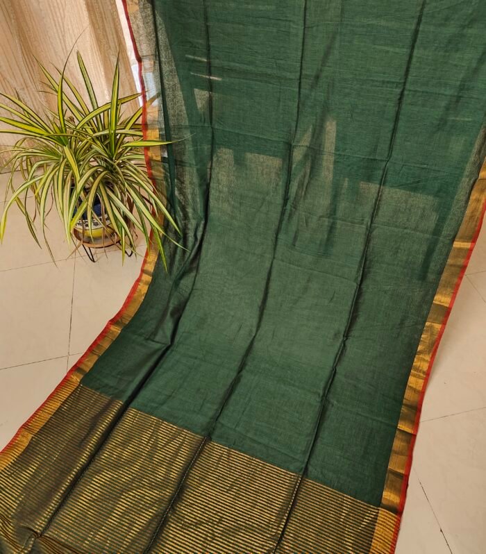 Bottle Green Mul cotton