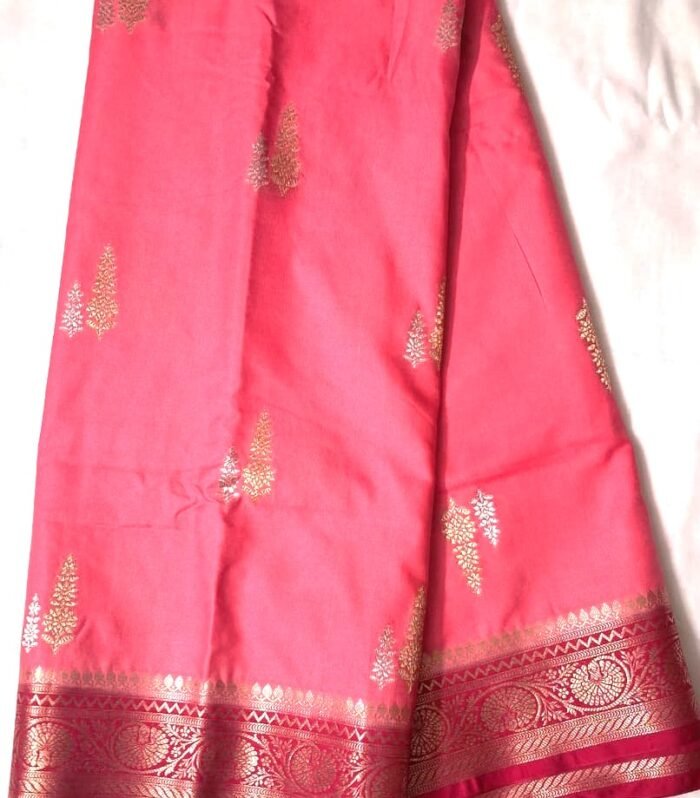 Peach and Red Banaras
