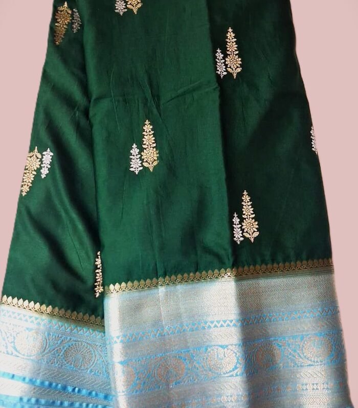 Green and blue Banaras